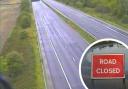 The M5 is clear of traffic after it was closed by flooding