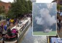 A suspected WW1 shell was found in the canal then exploded by police.