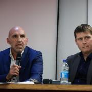 Clem Morfuni and Anthony Hall at the last fans forum