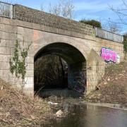 A bridge formerly used by a now disused railway between Swindon and Highworth