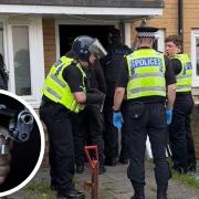 Marlon Barnes, 20, of Ramsbury Avenue Penhill was at a house in Swindon when it was raided by police (stock photos)