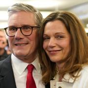 Labour leader Sir Keir Starmer and his wife Victoria arrive at his election count (Stefan Rousseau/PA)