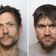 Lee Bennett (left) and Gareth Fanning (right) are still wanted by police in connection to thefts