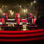 The coaches/judges on The Voice UK in 2024 are (from left to right) Danny Jones, Tom Fletcher, Sir Tom Jones, LeAnn Rimes and Will.i.am.