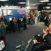 Fans queued up to meet Peter Andre in Swindon’s HMV in January 1996.