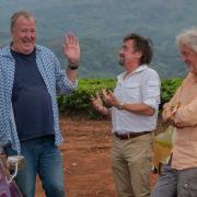 Jeremy Clarkson with Richard Hammond an James May.