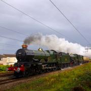 The historic steam trains were seen passing through their hometown