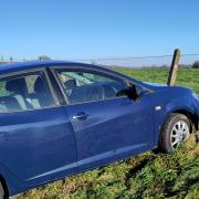 A car at the Black Dog Crossroads