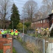 A house fire in Swindon