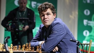 Titelverteidiger Magnus Carlsen bei der Schnellschach-WM in New York