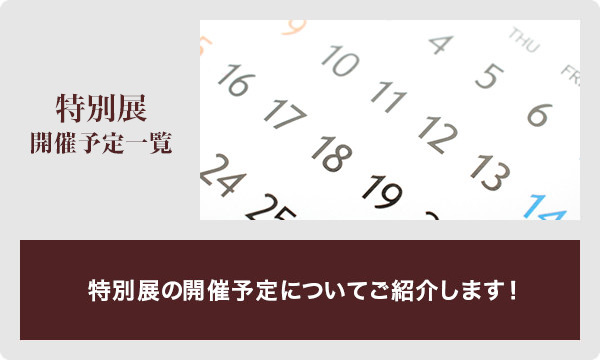 特別展 開催予定一覧