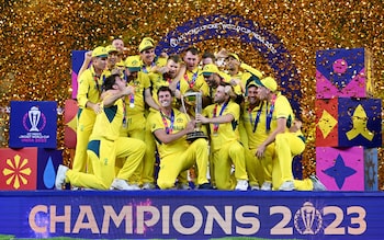 Australia lift the trophy