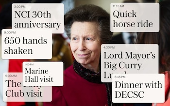 A week in the life of the Princess Royal 