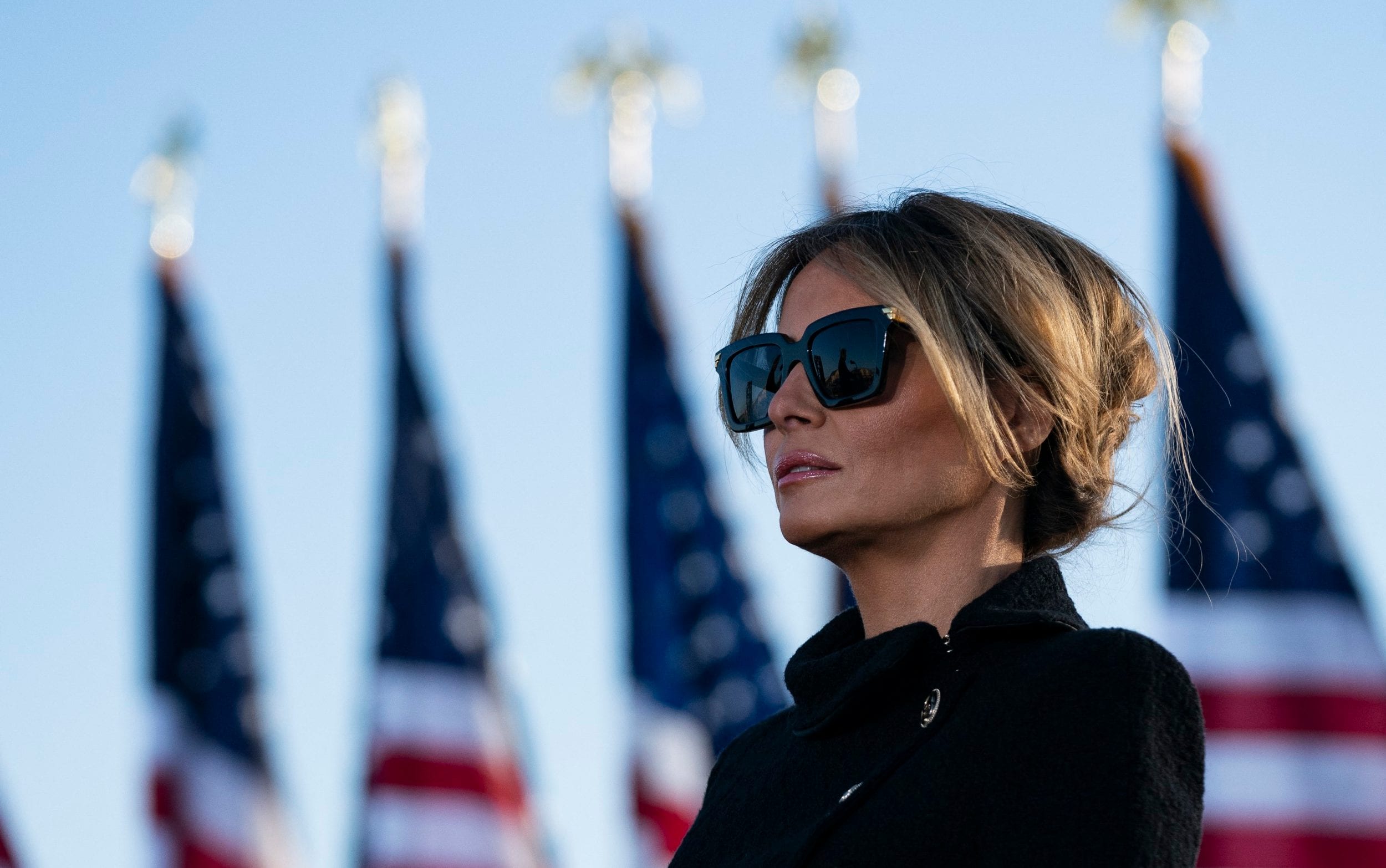 Melania Trump pictured in Maryland