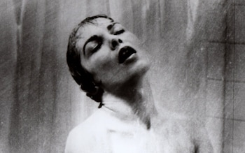 Janet Leigh as Marion Crane during the famous shower scene in Psycho