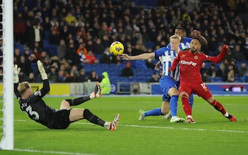 Matheus Cunha (right) - Wolves lack cutting edge against Brighton to turn a hard-fought point into three