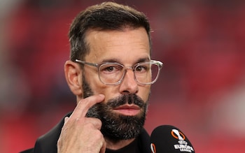 Ruud van Nistelrooy while manager of PSV Eindhoven