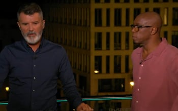 Roy Keane and Ian Wright on ITV on Tuesday night