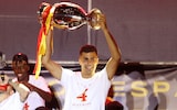 Manchester City midfielder Rodri at Spain's Euro 2024 celebrations in Madrid