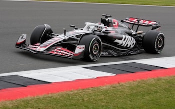 Haas driver Oliver Bearman of Britain steers his car during the first free practice at the Silverstone racetrack, Silverstone, England, Friday, July 5, 2024. The British Formula One Grand Prix will be held on Sunday