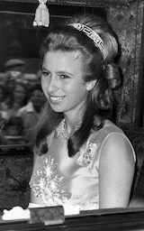 Princess Anne wearing the Meander tiara