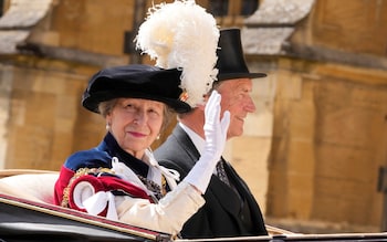 Princess Anne and her husband Tim Lawrence