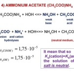 Dissociation Of Acetic Acid In Water Net Ionic Equation