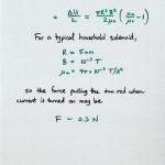 Magnetic Pulling Force Equations