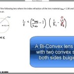 Plano Convex Lens Focal Length Equation