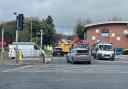 The scene of the crash on the A27 in Worthing