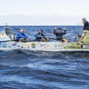 They are aiming to reach Antigua in the Caribbean after approximately six weeks of continuous rowing