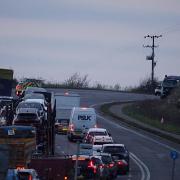 Congestion on the A27 following serious crash