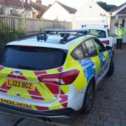 Sussex Police were still at the scene of the incident in Worthing