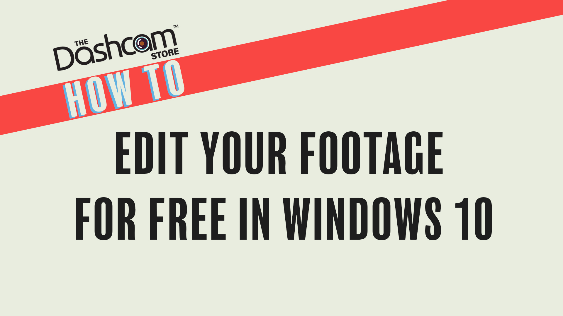 How-to: Edit dashcam footage in Windows 10