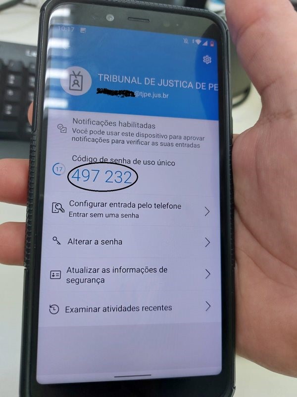 Print to aplicativo Microsoft Authenticator