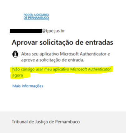 Authenticator: Aprovar solicitação de entradas