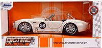 Show product details for Jada Toys Bigtime Muscle - Shelby Cobra 427 S/C® (1965, 1/24 scale diecast model car, Off White) 31864/4