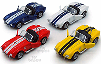 Show product details for Kinsmart - Shelby Cobra 427 S/C Convertible (1965, 1/32 scale diecast model car, Asstd.) 5322/4D