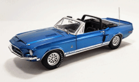 Show product details for Acme - Shelby GT500 Convertible (1968, 1/18 scale diecast model car, Acapulco Blue) A1801848