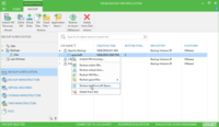 Screenshot of The user can restore virtual and physical machines from Veeam backups directly to Microsoft Azure.