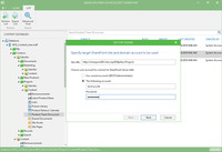 Screenshot of SharePoint items can be located and restored to the original or new SharePoint site, sent by e-mail or saved to the specified location