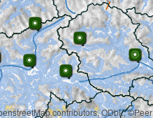 Mappa: Regioni della Val Pusteria