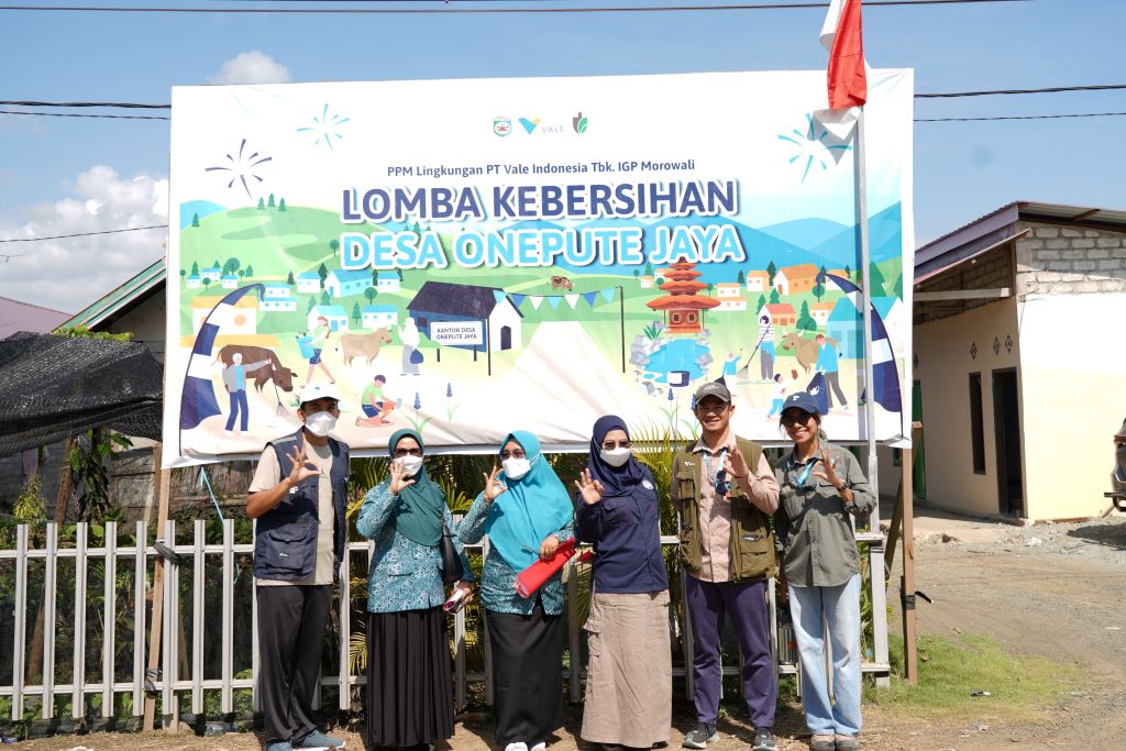 Sebagai upaya mendorong keberlanjutan,  PT Vale Indonesia Tbk (PT Vale) Indonesia Growth Project (IGP) Morowali melalui Departemen External Relations bekerja sama dengan pemerintah Desa Onepute Jaya menggelar Lomba Kebersihan Dasawisma yang digelar selama 13 hari.