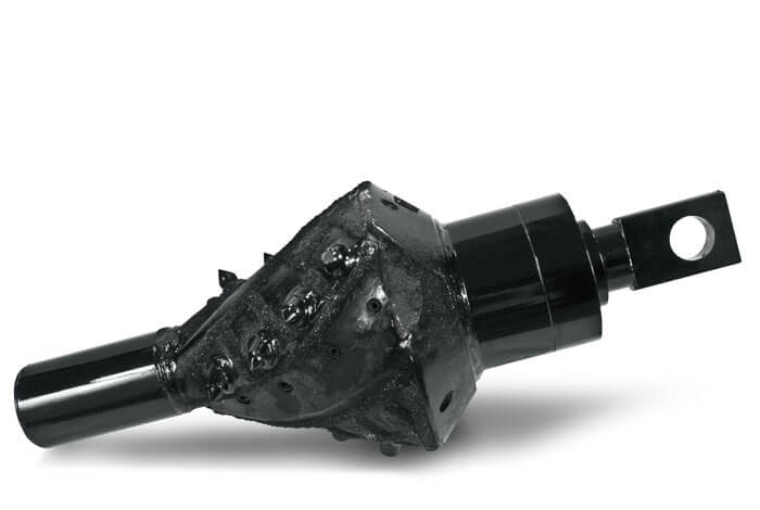 A black fluted reamer for horizontal directional drilling