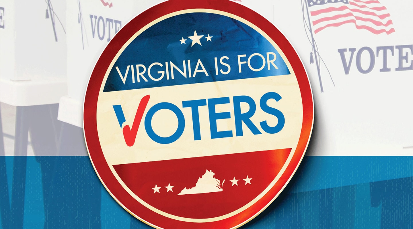 Virginia is for voters sticker