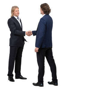 two men in suits shaking hands