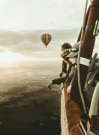 Hot air ballooning in the Hunter Valley