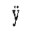 CYRILLIC SMALL LETTER U WITH DIAERESIS