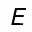 MATHEMATICAL SANS-SERIF ITALIC CAPITAL E