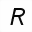 MATHEMATICAL SANS-SERIF ITALIC CAPITAL R